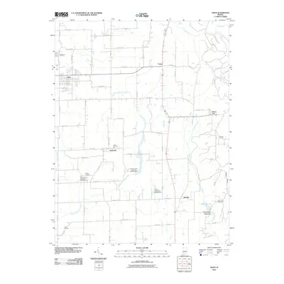 2010 Map of Odon, 2010 Print