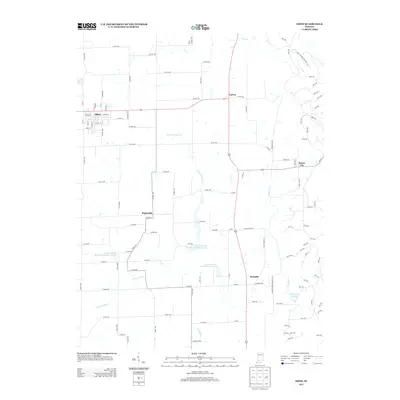 2013 Map of Odon, 2013 Print