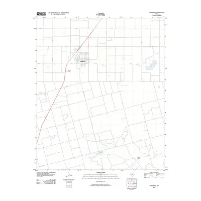 2010 Map of O'Donnell, 2010 Print