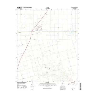 2016 Map of O'Donnell, 2016 Print