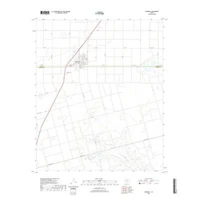 2019 Map of O'Donnell, 2019 Print