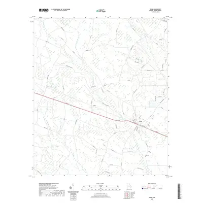 2020 Map of Odum, 2020 Print