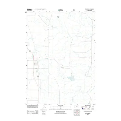 2012 Map of Oelrichs, 2012 Print