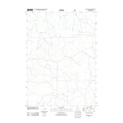 2012 Map of Oelrichs NE, 2012 Print