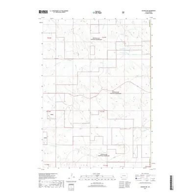 2017 Map of Oelrichs NE, 2017 Print