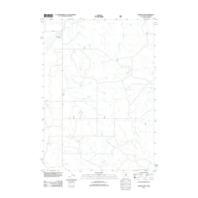 2012 Map of Oelrichs SW, 2012 Print