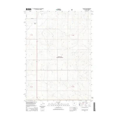 2015 Map of Oelrichs SW, 2015 Print