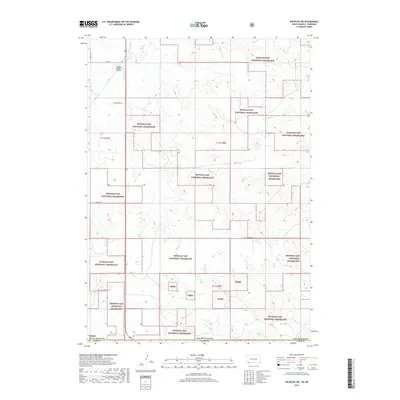 2017 Map of Oelrichs SW, 2017 Print