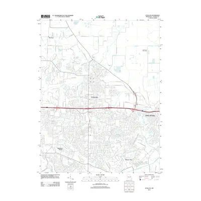 2012 Map of O'Fallon, 2012 Print