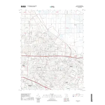 2017 Map of O'Fallon, 2017 Print