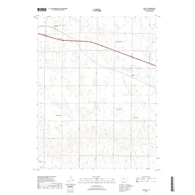 2018 Map of Ogallah, 2018 Print