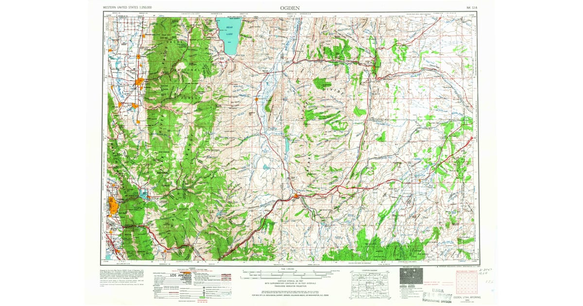 1950s Maps of River Heights UT - Ogden Weber County Ut Usgs Topo 1954 P1967 Og 1200x630 
