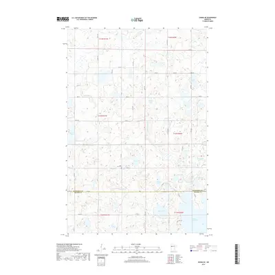 2019 Map of Ogema NE, 2019 Print