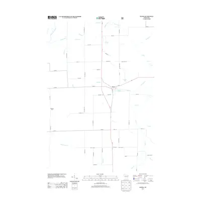 2013 Map of Ogema, 2013 Print