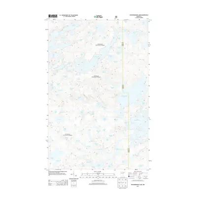 2013 Map of Ogishkemuncie Lake, 2013 Print