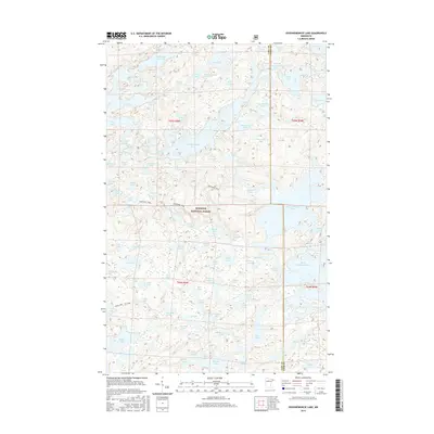 2016 Map of Ogishkemuncie Lake, 2016 Print