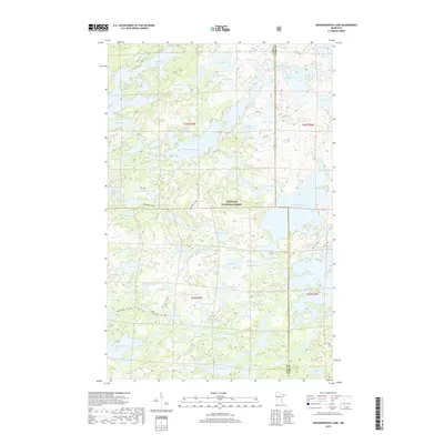 2019 Map of Ogishkemuncie Lake, 2019 Print