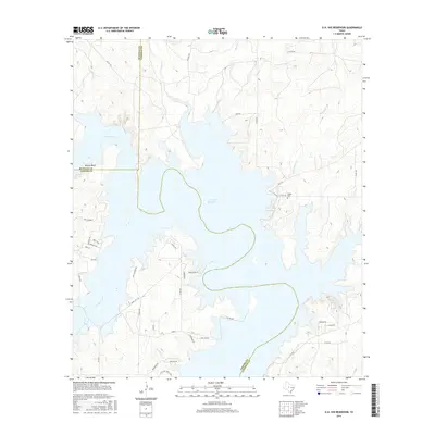 2016 Map of O.H. Ivie Reservoir, 2016 Print