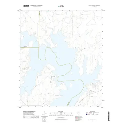 2019 Map of O.H. Ivie Reservoir, 2019 Print