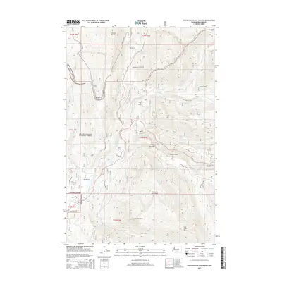 2014 Map of Ohanapecosh Hot Springs, 2014 Print