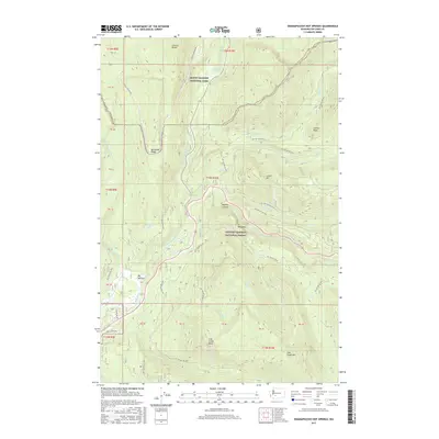 2017 Map of Ohanapecosh Hot Springs, 2017 Print