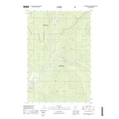 2020 Map of Ohanapecosh Hot Springs, 2020 Print