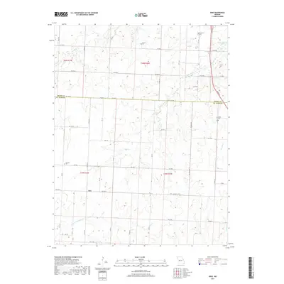 2017 Map of Ohio, 2017 Print