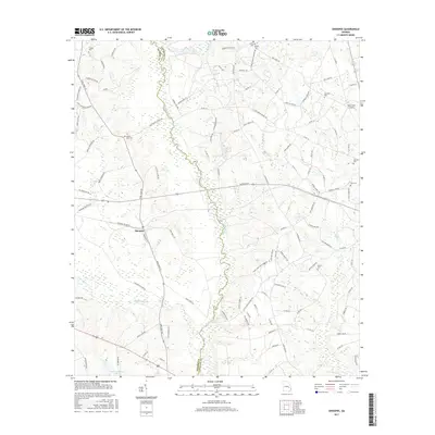 2017 Map of Ohoopee, 2017 Print