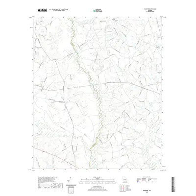 2020 Map of Ohoopee, 2020 Print