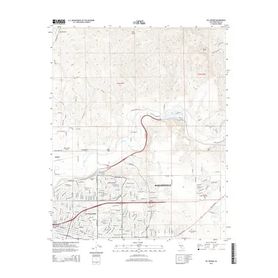 2015 Map of Oil Center, 2015 Print