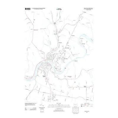 2013 Map of Oil City, 2013 Print