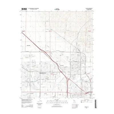 2015 Map of Oildale, 2015 Print