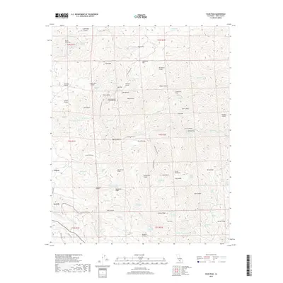 2018 Map of Oiler Peak, 2018 Print