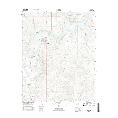 2016 Map of Oilton, 2016 Print