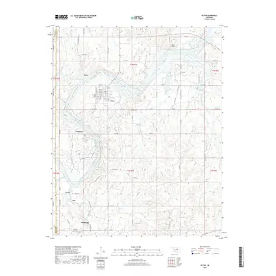 2018 Map of Oilton, 2018 Print