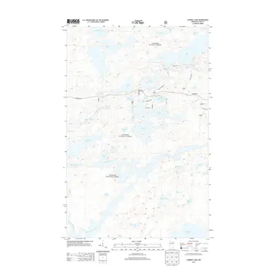 2013 Map of Ojibway Lake, 2013 Print