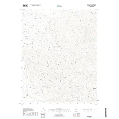 2019 Map of Ojito Peak, 2019 Print