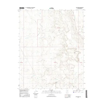2017 Map of Ojito Spring, 2017 Print