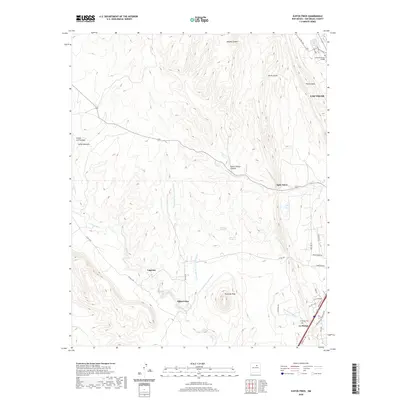 2020 Map of Ojitos Frios, 2020 Print