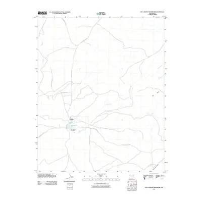 2010 Map of Ojo Caliente Reservoir, 2010 Print