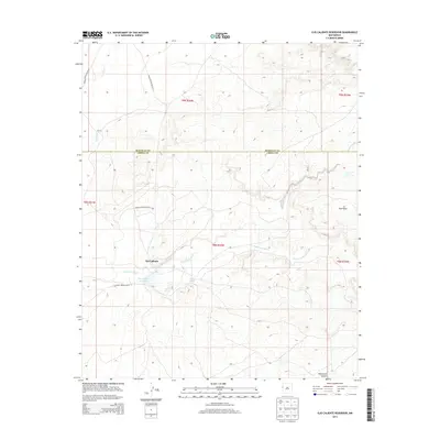 2013 Map of Ojo Caliente Reservoir, 2013 Print