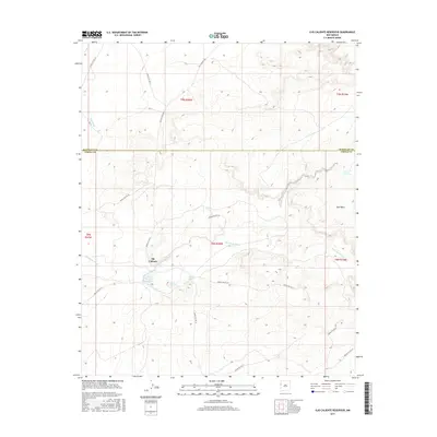 2017 Map of Ojo Caliente Reservoir, 2017 Print
