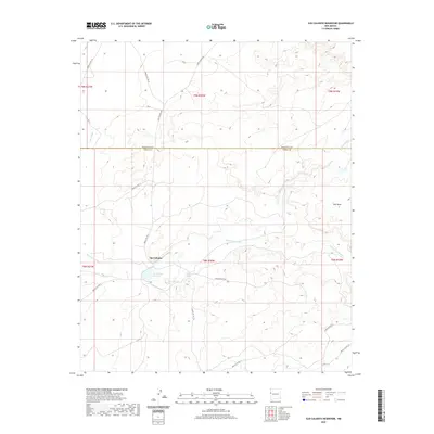 2020 Map of Ojo Caliente Reservoir, 2020 Print