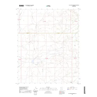 2023 Map of Ojo Caliente Reservoir, 2023 Print