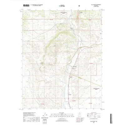 2020 Map of Ojo Caliente, 2020 Print