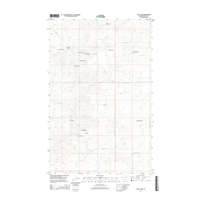 2014 Map of O'Juel Lake, 2014 Print