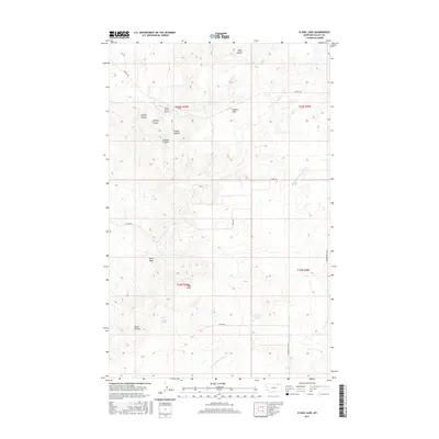 2017 Map of O'Juel Lake, 2017 Print