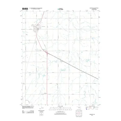 2012 Map of Okarche, 2012 Print