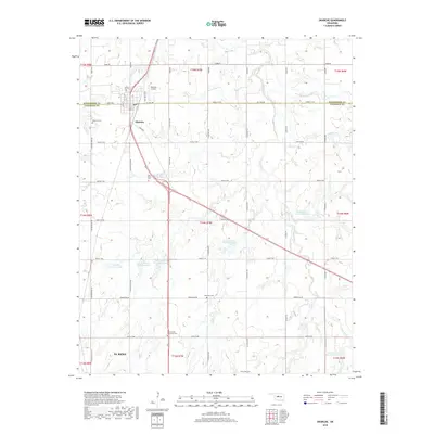 2018 Map of Okarche, 2018 Print