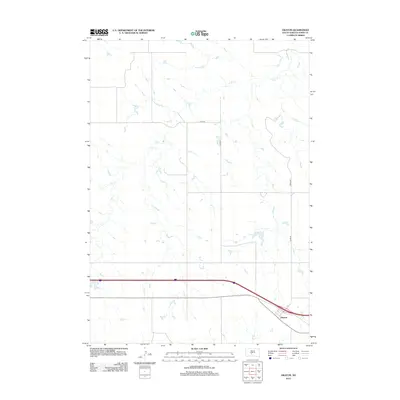 2012 Map of Okaton, 2012 Print